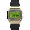Timex Men's Digital Watch T80 with Plastic Strap, Black/Gold, Strap