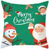 Christmas Cartoon Patterns Throw Pillow Cover With Short Plush Print For Living Room Sofa Decoration Cushion Cover Pillow Covers