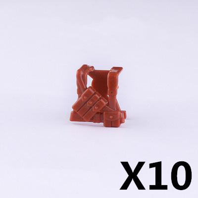 MOC Military Figures Accessories Building Blocks Helmet Night Vision Vest Knee Pads Tactical Belt Protective Mask Toys Kids J068
