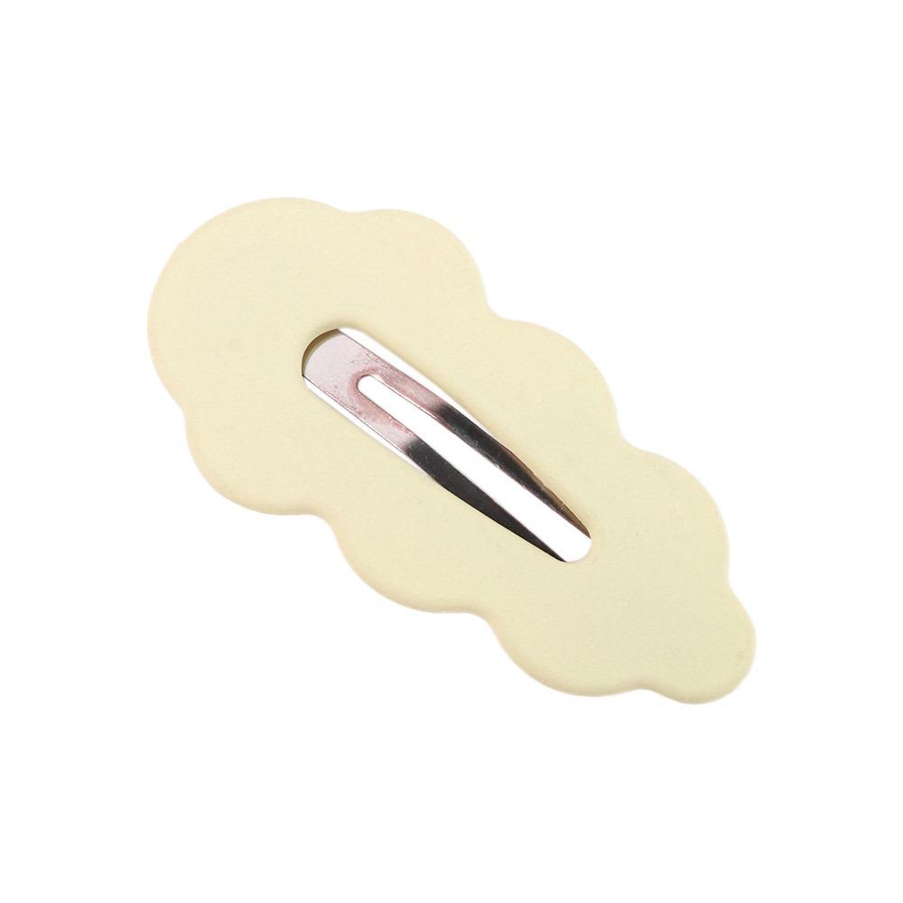 

Bangs Clip Candy Color Cloud Female Barrettes Hair Accessories Wave Hair Clip Korean Style Hairpin бежевий
