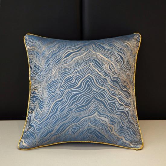 

High-precision Jacquard Cushion Pillow Leather Light Luxury High-end Cushion Bedside Pillow 45x45cm pillow cover