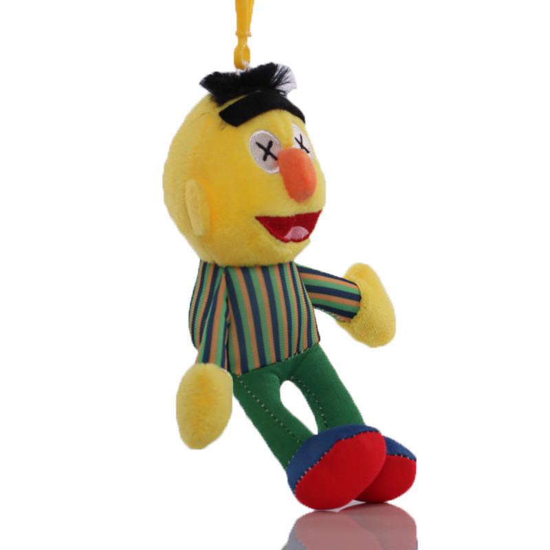 

Elmo Street Sesame Ernie Bert Big Bird Cartoon Character Plush Toy Pendant And Green Pendant
