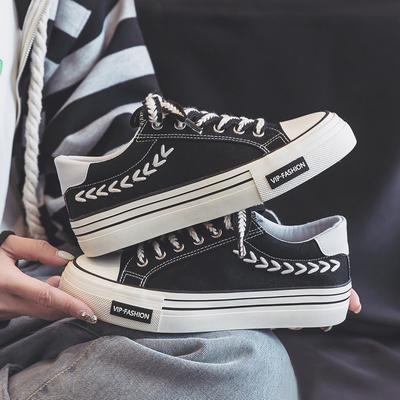 Thick-soled Wheat Ear Canvas Shoes Women's Shoes Versatile Spring Thin Niche Design Casual Breathable Board Shoes
