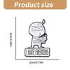 Novelty Middle Finger Enamel Pin Ironic Middle Finger Brooch Adornment "I Hate Everyone" Humor Pin for Apparel