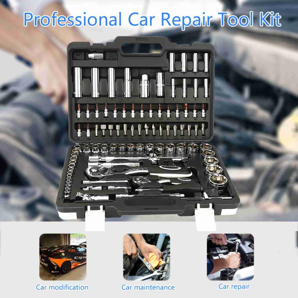 94pcs Socket Wrench Set Professional Automobile Repair Modification Tools Kit 102094