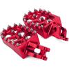 Dirt Bike Foot Pegs Motorcycle Footpegs Wider Foot Rest CNC for CRF250L/CRF250L RALLY 12-21 CRF300L/CRF300L RALLY 21-24 Transalp XL750 Red