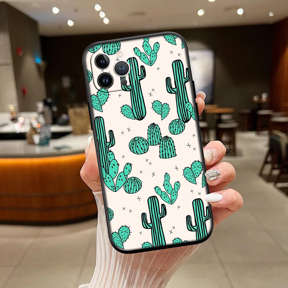 RA33 Watercolour Cacti Succulent Shell Phone Case for Xiaomi Poco C40 C50 C51 C55 C65 C71 C75 F3 F5 F6 F7 M2 M3 Pro Ultra