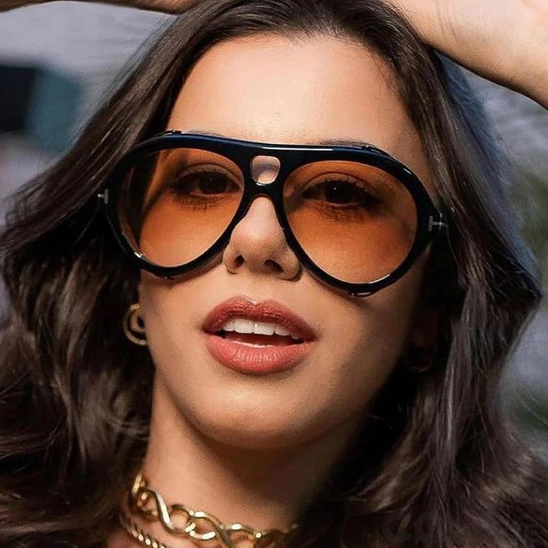 European American New Women's Sunglasses Pilot Shape Anti-reflective Sun Glasses Men Driving Travelling Female Sun Glass
