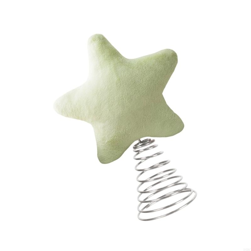 Plush Christmas Tree Tree Star Toppers Stylish Holiday Tabletop Decoration