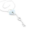 Dolce Vita [L2603] - Silver White 'Love' Designer Necklace