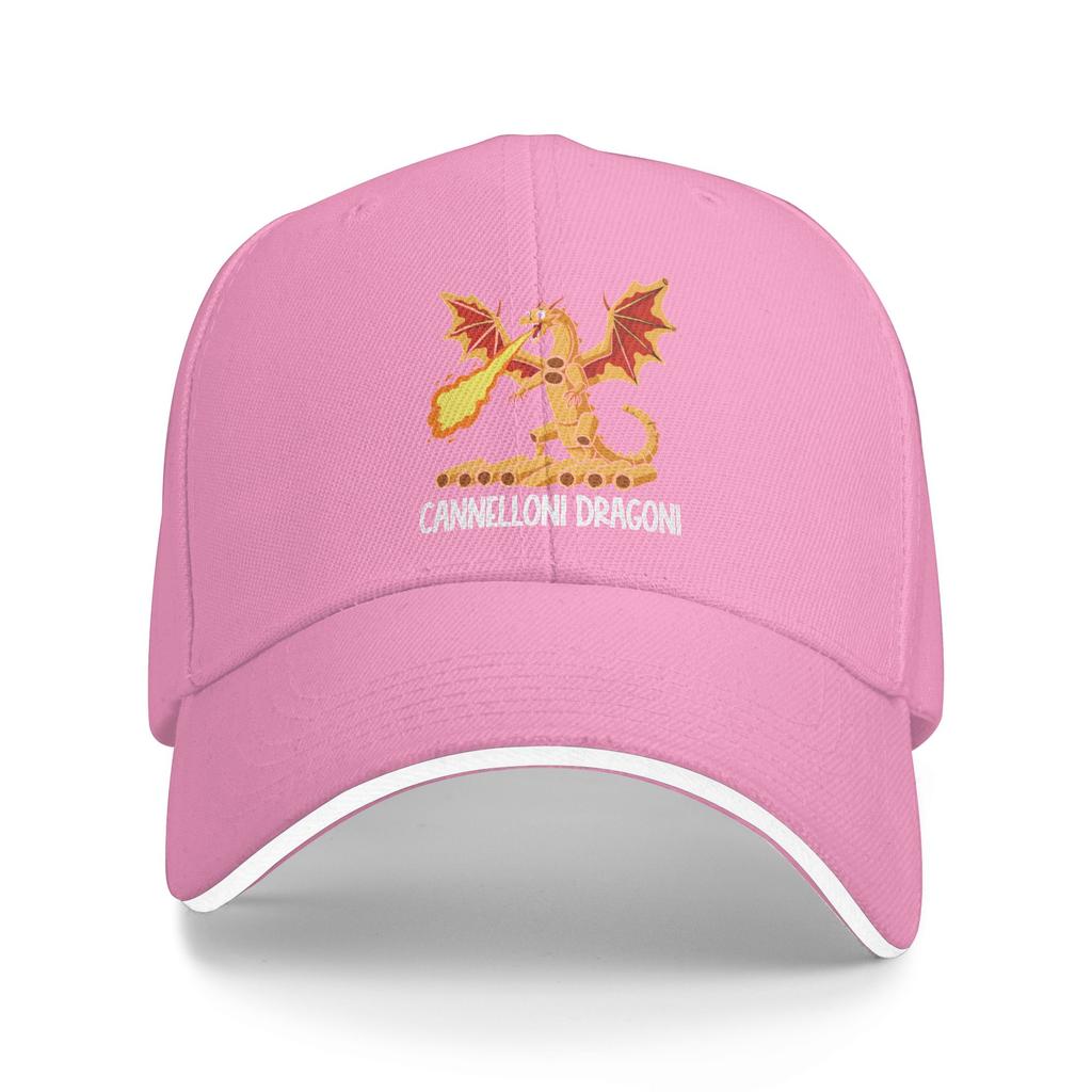 Italian Brainrot Characters Cannelloni Dragoni Hunting Camping Hip Hop Hats For Couple Women Street Style Snapback Cap