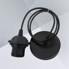 1M E27 Lamp Socket Base Black Screw Type Bulb Holder Removable Shade Collar Lamp Holder Ceiling Pendant Light Cover