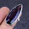 Amethyst Gemstone Handmade 925 Sterling Silver Jewelry Ring Size 5.5 Z6c05