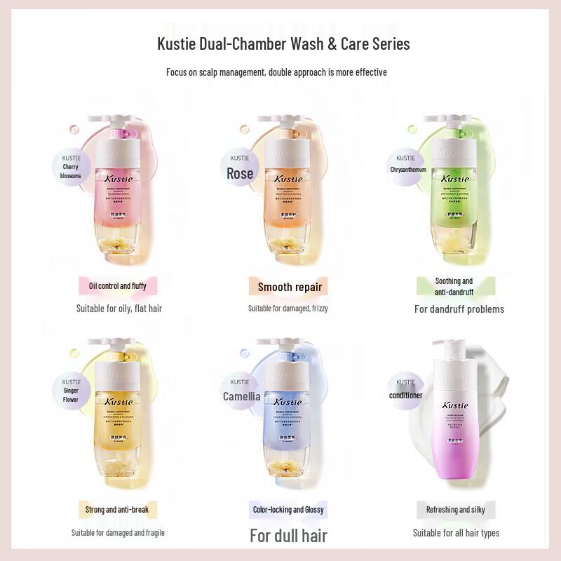 Kustie Ginger Flower Dual-Chamber Shampoo 500g