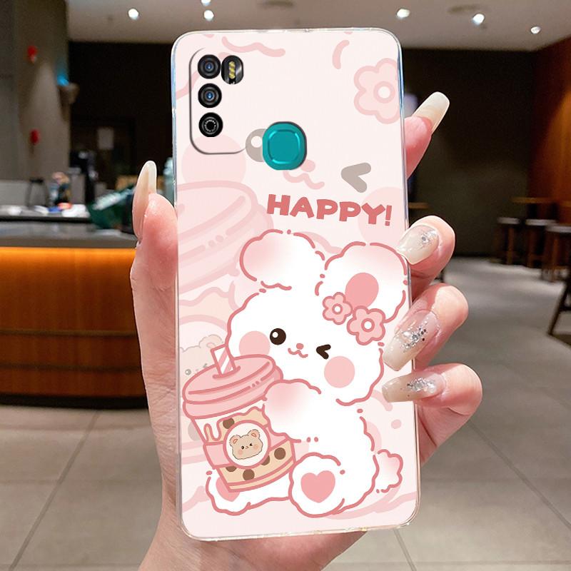 Pour Infinix Hot 9 Play Coque Arrière X680 X680B X680C Esthétique Mignon Cool Garçons Filles Coque de Téléphone Silicone Souple Coque Transparente
