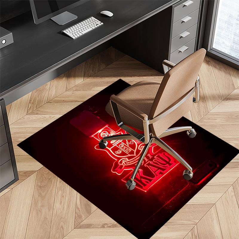 1pc Kappa Alpha Psi Print Area Rug - Soft, Washable Non-Slip Indoor Mat for Office Chairs, Living Room, Home Office Decorative Rug
