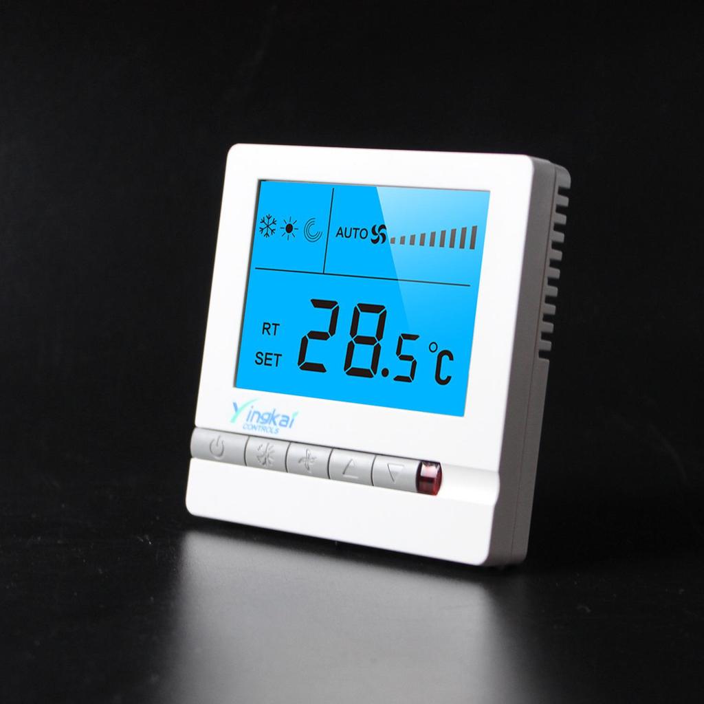LCD Smart Thermostat for Central Air and Fan Coil Systems