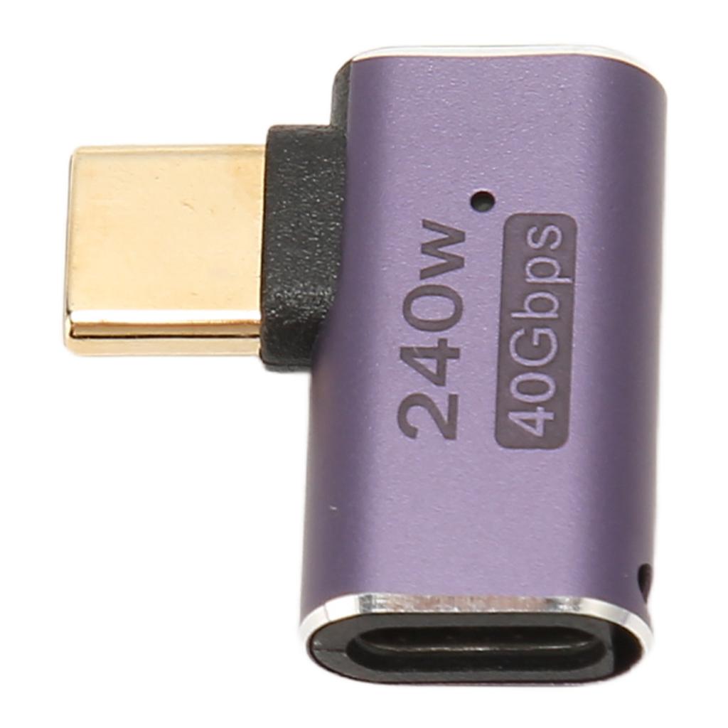 Connettore USB C Femmina a USB C Maschio PD 240W 8K 60HZ 40Gbps USB4.0 C Adattatore ad Angolo Retto per Cellulare