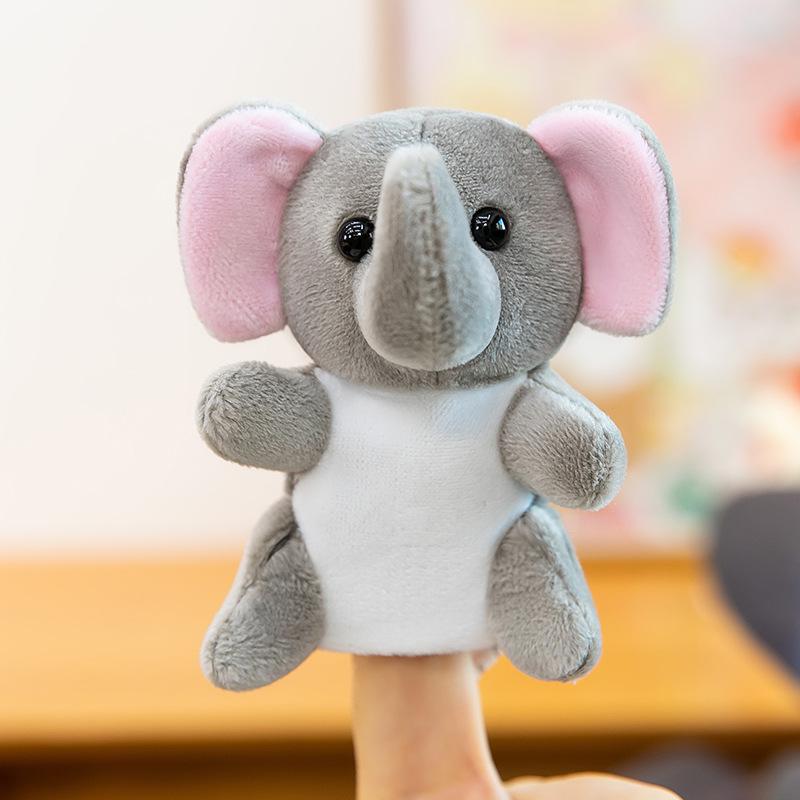 Cartoon Animal Finger Puppet Set: Plush Toy for Parent-Child Interaction & Storytelling