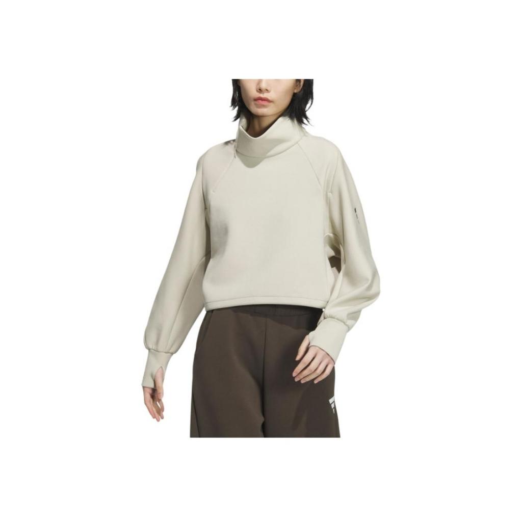 Adidas FW24 Pre Sweatshirt Future Style Series Stand Collar Zipper Solid Color Casual Long Sleeve Hoodie Women Sweatshirt JM2456