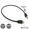 Type C To Micro USB Cable Fast Charging USB Type-C Adapter Cord for Samsung  MacBook Pro OTG Mobile Phone Micro USB Cable