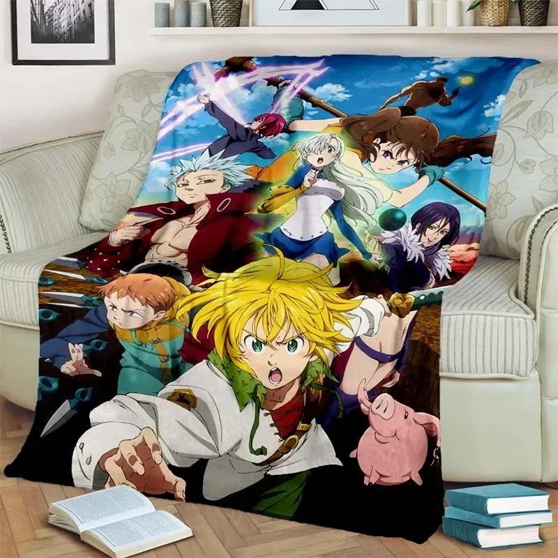 Coperta leggera con motivo dei Sette Peccati Capitali Calda Morbida Coperta Multiuso per Tutte le Stagioni e le Feste