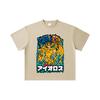260 GSM Double Yarn 32 Count 100% Cotton Saint Seiya V12 Aiolos Print Unisex Heavy Cotton T Shirt