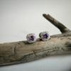 Серебряные серьги с натуральным аметистом 0.732ct (2189190)