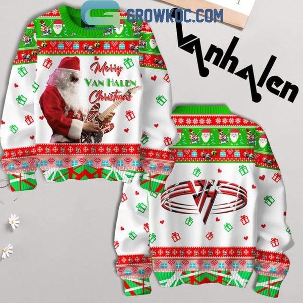 

Van Halen Merry Van Halen Christmas Happy Holidays Ugly Sweater Unisex T-Shirt M