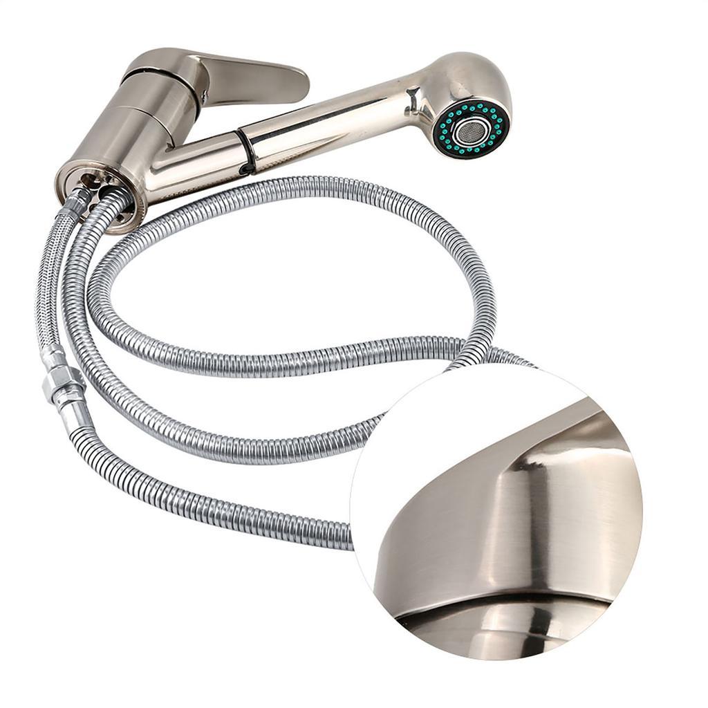 Pull out Kitchen Sink Cold Water Faucet Tap (Nickel Plating Brushed  Standard G1/2")