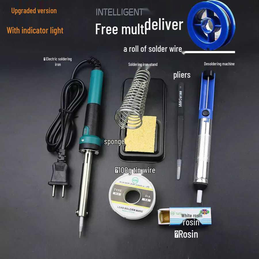 

Промисловий паяльник для ремонту електроніки: Електричний паяльник та хромований зварювальний інструмент. Suction Device