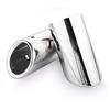 2PCS Car Exhaust Tips For Volkswagen VW Tiguan 2017 2018 2019 MK2 Exhaust Muffler Tail Throat Pipe Trim Accessories Styling