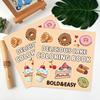 40-Page Fruit & Food Cartoon Doodle Coloring Book for Kids Aged 4+