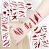20PCS Halloween Scar Stickers for Face, Realistic Wound Effect Makeup Kit for Party Costume