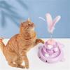 Interactive Toys For Indoor Cats, 3 Level Turntable Toy Ball Track & Funny Stick Toy, Roller Toy