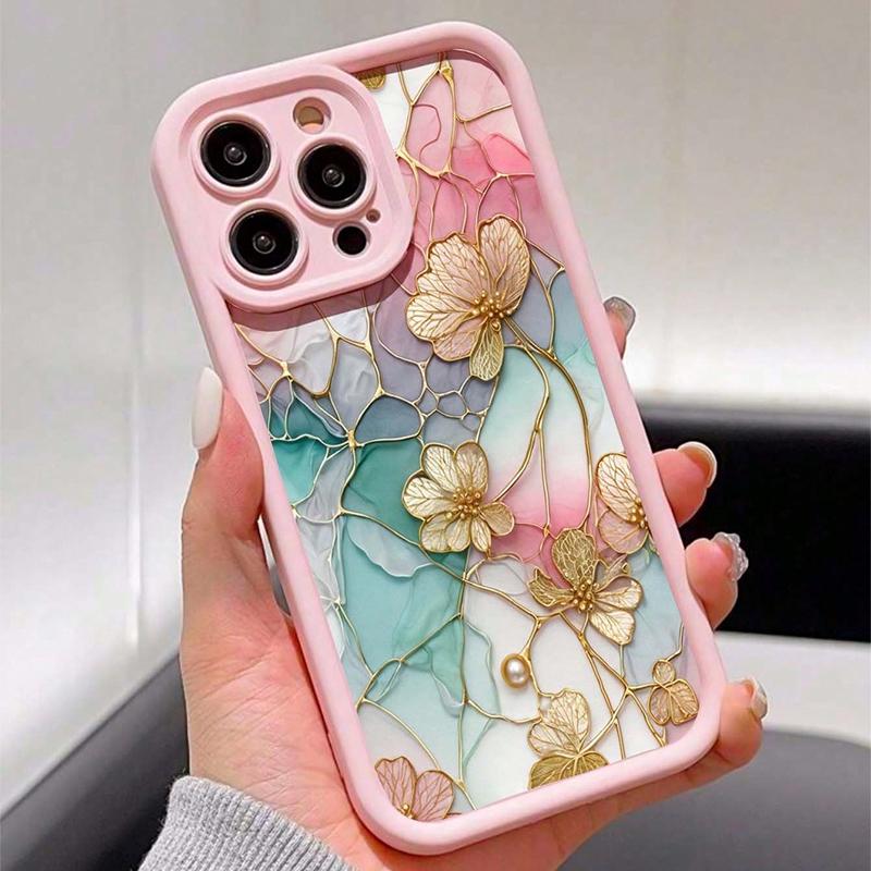 

Marble Texture Design Phone Case For iPhone 17 16 15 14 13 12 11 Pro Max XS X XR 7 8 Plus 16E 17 Air Shockproof Candy Soft Cover iPhone 12 Pro