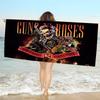 Rock Music Band G-Guns N Roses Microfiber Printed Beach Towel Mountain Climbing Yoga Beach Swimming Running Absorbent Soft Towel