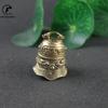 Copper Donghuang Bell Head Bell Small Ornaments Desk Feng Shui Decorations Retro Brass Keychain Pendants Home Decor Living Room