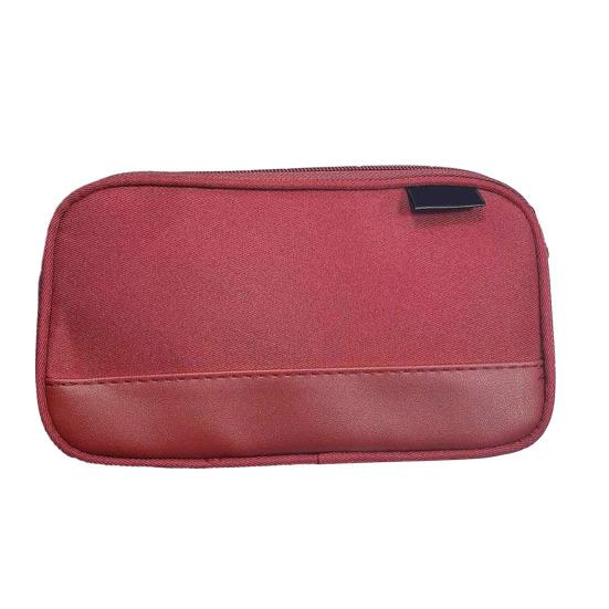 

Пенал многосекционный, пенал-органайзер большой вместимости, держатель для канцелярских принадлежностей, многофункциональная косметичка, органайзер для туалетных принадлежностей для офиса, путешествий красный