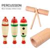 Silver & Style Musical Instrument Wood Block Guiro Percussion Set for Rhythm Play (Wood Block Guiro Set)