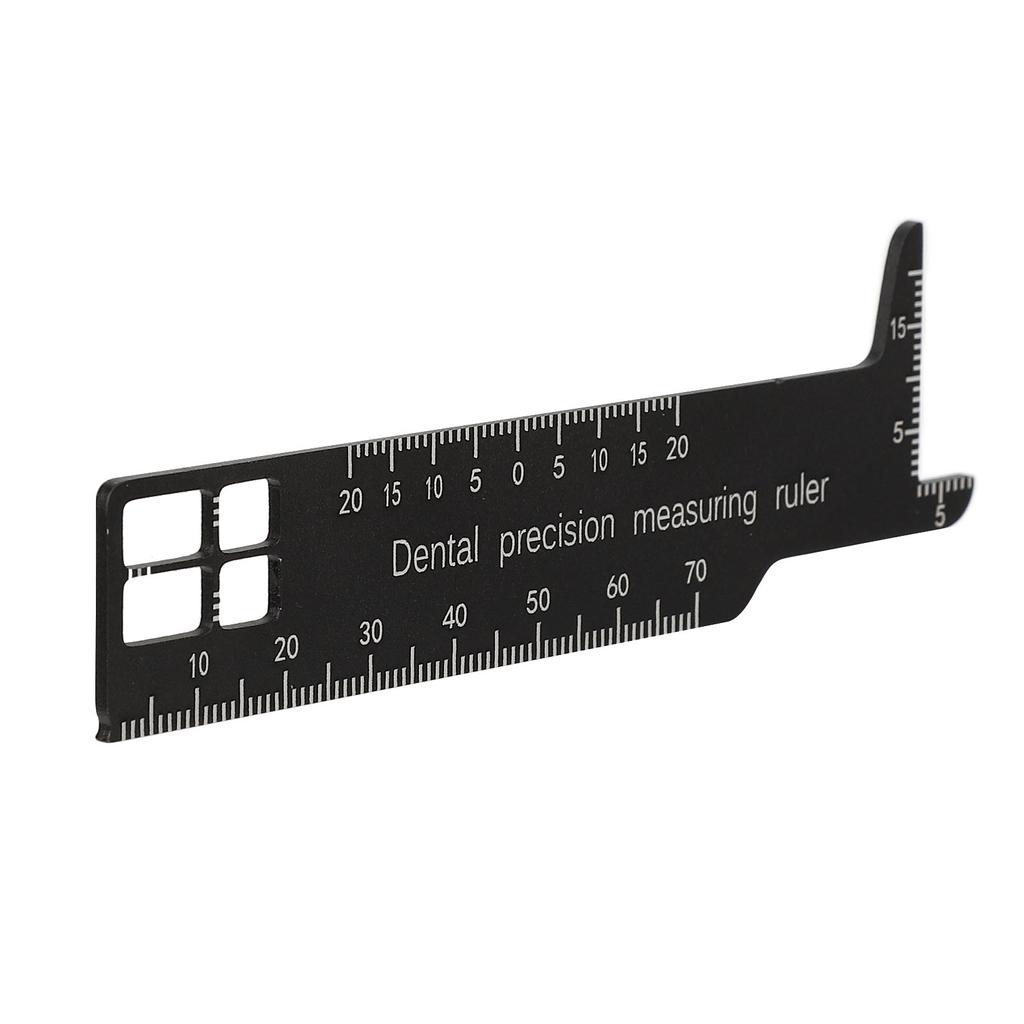 Metal Dental Span Measuring Ruler Double Sided Availability Medical Tool For Dentistry