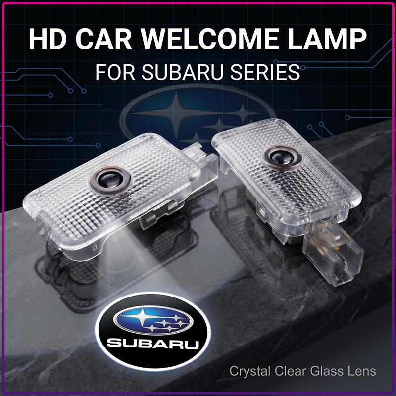2 Stück Auto Tür Willkommenslicht LED Projektorlampe Geister Schatten Für Subaru Forester SG5 SH SJ Impreza XV Legacy Outback WRX STI GC8 Tribeca