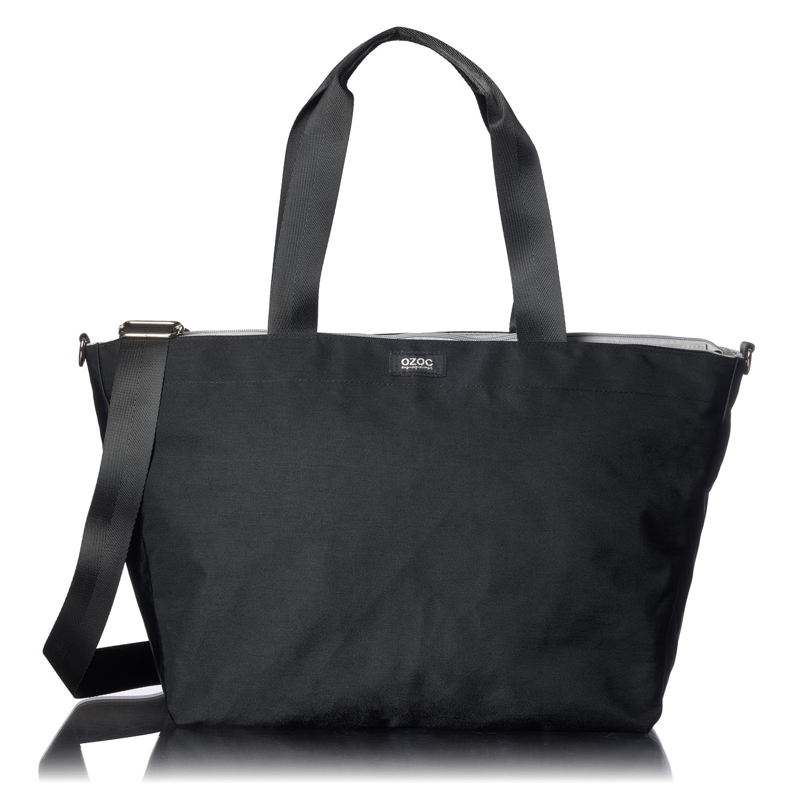 

OZOC Women s Water-Repellent Nylon 2-Way Tote Bag, Large Capacity, Lightweight, with Shoulder Strap, Perfect for Commuting, School, and Casual Wear,