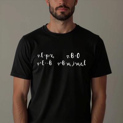 Physik Formeln T-Shirt, Wissenschaft Mathe Formel Physik Geek Nerdy Unisex T-Shirt