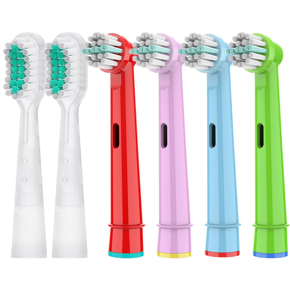 4/8 Pcs Replacement Brush Heads with 2 Pcs Oscillation & Vibration Toothbrushes Head, Compatible with Oral B Electric Toothbrush