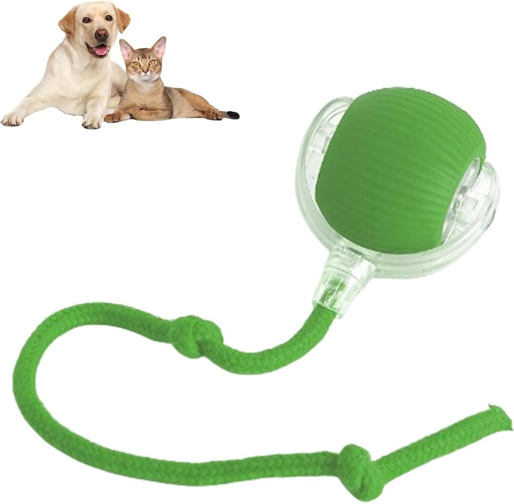 Rolling Ball Chewie Ball for Dogs Chewie Doggie Ball Interactive Dog Smart Ball Toy Interactive Cat Ball Toy, 360° Smart Automatic Rolling Pet Ball