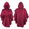 Post Apocalyptic Shawl Scarf Cloak Renaissances Medieval Hooded Scarf Shaman Cowl Halloween Wizard Costumes Women Men