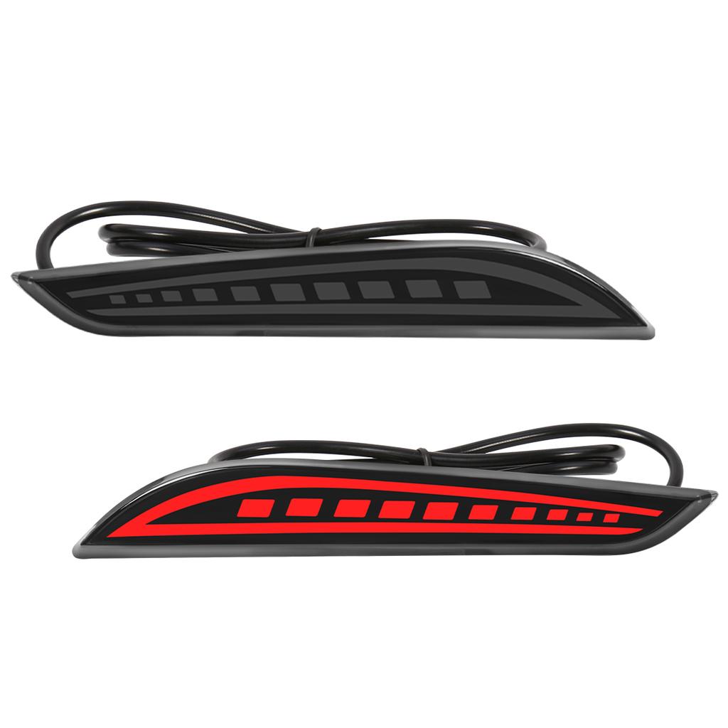 LED Reverse Brake Lamp For Chevrolet Cruze 2017 2018 Rear Bumper Reflector Light Dynamic Turn Signal  Warning Lamp Waterproof