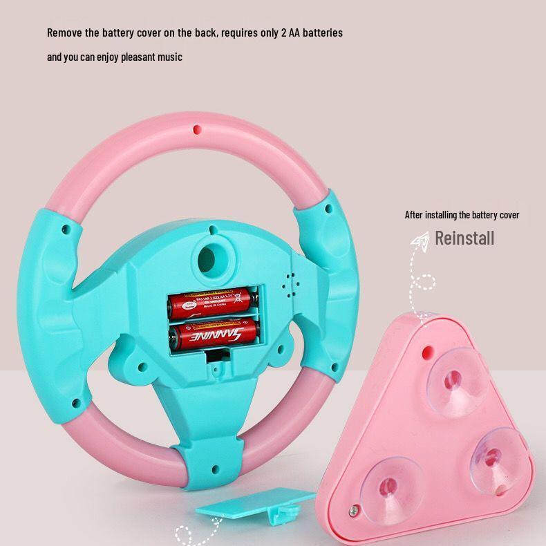 Interaktives Lenkradspielzeug für Eltern und Kind für 1- bis 6-Jährige - Co-Pilot Rollenspiel Geschenk
