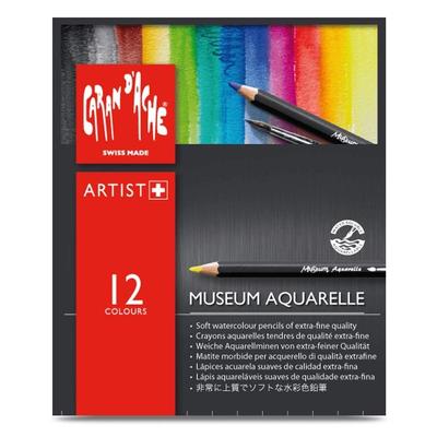 Caran Museum Aquarelle 12 färgset i papperslåda d'Ache 3510-312